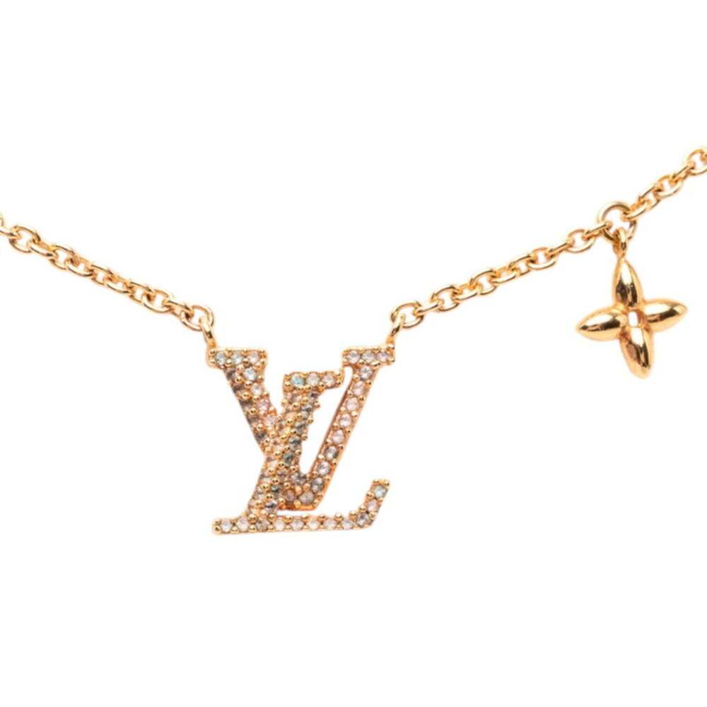 LOUIS VUITTON Gold Necklace - Picture 1 of 8